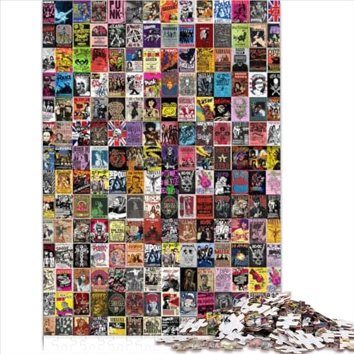Spielzeug-Puzzle, 1000 Teile, Vintage-Collage, Holzpuzzle für Erwachsene, Kinder ab 14 Jahren, Familienaktivität, Puzzle, Lernspiele, 1000 Teile (50 x 75 cm) von AITEXI