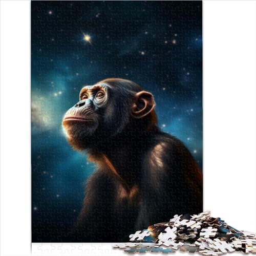 Star Art Affen-Puzzles für Erwachsene, Kinder-Puzzles, 1000 Teile Karton-Puzzles, nachhaltiges Puzzle für Erwachsene | Spiele Lernen Lernpuzzle 1000 Stück (26 x 38 cm) von AITEXI