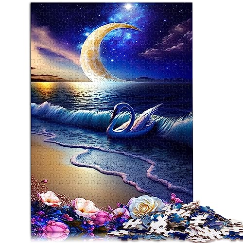 Swan Beautifull Puzzle Adult 1000 Kartonpuzzle Nachhaltiges Puzzle für Erwachsene | Spiele 10,27 x 14,96 Zoll von AITEXI