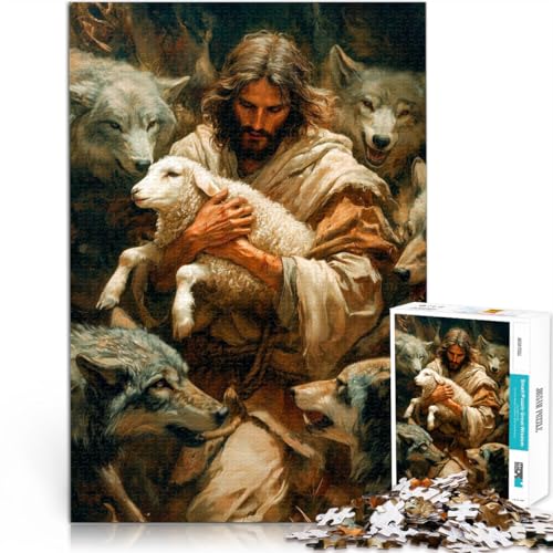 Teenager 1000 Teile Puzzle Dekomprimierendes intellektuelles Lernspielzeug Schutz Jesu Angebot als Geschenk für die ganze Familie75x50cm Teenager 1000 Teile Puzzle Dekomprimierendes intellektuelles Lernspielzeug Schutz Jesu Angebot als Geschenk für die ganze Familie75x50cm von AITEXI