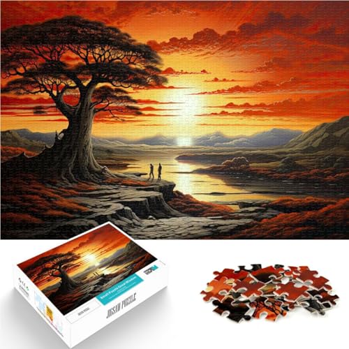 Teenager 1000 Teile Puzzle Dekomprimierendes intellektuelles Lernspielzeug Sonnenuntergangslandschaft Tolles Geschenk für Spiele38x26cm Teenager 1000 Teile Puzzle Dekomprimierendes intellektuelles Lernspielzeug Sonnenuntergangslandschaft Tolles Geschenk für Spiele38x26cm von AITEXI