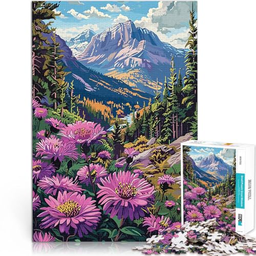 Teenager 1000 Teile Puzzle Familienspiel zum Stressabbau, schwierige Herausforderung Bergwiesenblumen Perfekte Dekoration75x50cm Teenager 1000 Teile Puzzle Familienspiel zum Stressabbau, schwierige Herausforderung Bergwiesenblumen Perfekte Dekoration75x50cm von AITEXI