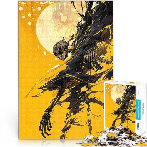 Teenager 1000 Teile Puzzle Gehirnintelligenz-Herausforderung süchtig machendes Spielzeug Mondgespenst für Heimdekoration75x50cm von AITEXI