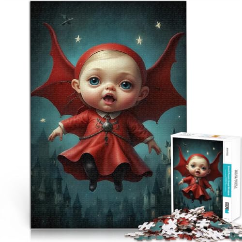 Teenager 1000 Teile Puzzle Geschenke zum Suchbegriff: Herausfordernde Spiele Kleiner roter Vampir Wanddekoration52x38cm Teenager 1000 Teile Puzzle Geschenke zum Suchbegriff: Herausfordernde Spiele Kleiner roter Vampir Wanddekoration52x38cm von AITEXI