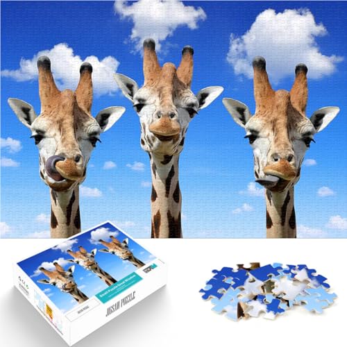 Teenager 1000 Teile Puzzle Helfen Sie dem Gehirn, süchtig machende Spielzeuge zu trainieren, um Geduld zu entwickeln DREI Giraffen Heimdekoration52x38cm Teenager 1000 Teile Puzzle Helfen Sie dem Gehirn, süchtig machende Spielzeuge zu trainieren, um Geduld zu entwickeln DREI Giraffen Heimdekoration52x38cm von AITEXI