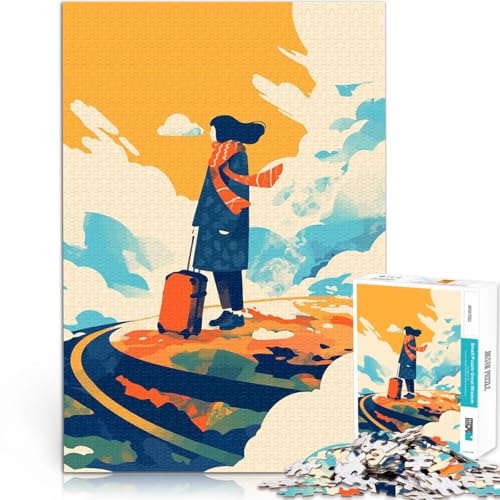 Teenager 1000 Teile Puzzle Quizspiel Allein Reisen Minimalistische Kunst Illustration Lernspiel für Geburtstag, Weihnachten52x38cm Teenager 1000 Teile Puzzle Quizspiel Allein Reisen Minimalistische Kunst Illustration Lernspiel für Geburtstag, Weihnachten52x38cm von AITEXI