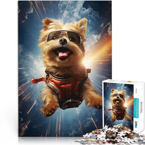 Teenager 1000 Teile Puzzle Spiele Spielzeug Geschenk Hund im 60er-Rockalbum denn eignet ganze Familie52x38cm Teenager 1000 Teile Puzzle Spiele Spielzeug Geschenk Hund im 60er-Rockalbum denn eignet ganze Familie52x38cm von AITEXI