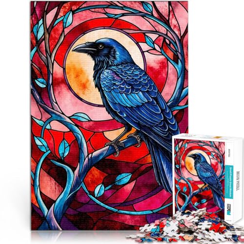 Teenager 1000 Teile Puzzle für Lernspiel-Herausforderungsspielzeug Raben-Buntglasstil Lernspiel für Geburtstag, Weihnachten38x26cm Teenager 1000 Teile Puzzle für Lernspiel-Herausforderungsspielzeug Raben-Buntglasstil Lernspiel für Geburtstag, Weihnachten38x26cm von AITEXI
