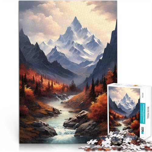 Teenager 1000 Teile Puzzle lustige Spiele für die ganze Familie Herbstliche Berglandschaft Verbessern Sie das Gedächtnis70x100cm Teenager 1000 Teile Puzzle lustige Spiele für die ganze Familie Herbstliche Berglandschaft Verbessern Sie das Gedächtnis70x100cm von AITEXI