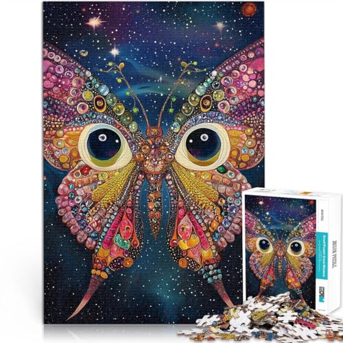 Teenager 1000-teiliges Puzzle Anspruchsvoll, Aber lustig und humorvoll Psychedelischer Schmetterling Für Paare geeignet52x38cm Teenager 1000-teiliges Puzzle Anspruchsvoll, Aber lustig und humorvoll Psychedelischer Schmetterling Für Paare geeignet52x38cm von AITEXI