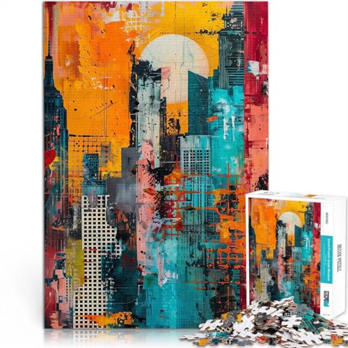 Teenager 1000-teiliges Puzzle Anspruchsvolles Spiel und Familienspaß Abstraktes Stadtbild Lernspiel für Geburtstag, Weihnachten52x38cm Teenager 1000-teiliges Puzzle Anspruchsvolles Spiel und Familienspaß Abstraktes Stadtbild Lernspiel für Geburtstag, Weihnachten52x38cm von AITEXI