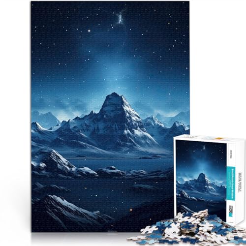 Teenager 1000-teiliges Puzzle Dekomprimierendes intellektuelles Lernspielzeug Berge bei Nacht Einzigartige Wohndekoration und Geschenke70x100cm Teenager 1000-teiliges Puzzle Dekomprimierendes intellektuelles Lernspielzeug Berge bei Nacht Einzigartige Wohndekoration und Geschenke70x100cm von AITEXI