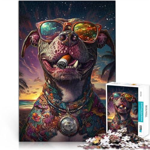 Teenager 1000-teiliges Puzzle Dekomprimierendes intellektuelles Lernspielzeug Hundeboss Geburtstagsgeschenk, Geschenke75x50cm Teenager 1000-teiliges Puzzle Dekomprimierendes intellektuelles Lernspielzeug Hundeboss Geburtstagsgeschenk, Geschenke75x50cm von AITEXI