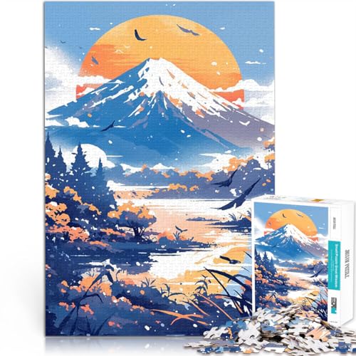 Teenager 1000-teiliges Puzzle Dekomprimierendes intellektuelles Lernspielzeug Sonnenuntergang am Fuji Für Paare geeignet70x100cm Teenager 1000-teiliges Puzzle Dekomprimierendes intellektuelles Lernspielzeug Sonnenuntergang am Fuji Für Paare geeignet70x100cm von AITEXI