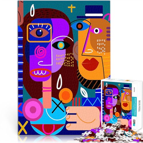 Teenager 1000-teiliges Puzzle Dekomprimierendes intellektuelles Lernspielzeug abstraktes Kubismusgesicht Geburtstagsgeschenk38x26cm Teenager 1000-teiliges Puzzle Dekomprimierendes intellektuelles Lernspielzeug abstraktes Kubismusgesicht Geburtstagsgeschenk38x26cm von AITEXI