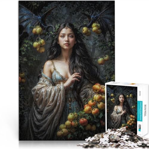 Teenager 1000-teiliges Puzzle Denkspiel Wunderschöne Lilith im Garten Eden denn eignet ganze Familie75x50cm Teenager 1000-teiliges Puzzle Denkspiel Wunderschöne Lilith im Garten Eden denn eignet ganze Familie75x50cm von AITEXI