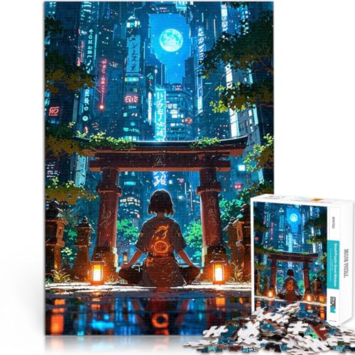 Teenager 1000-teiliges Puzzle Gehirnintelligenz-Herausforderung süchtig machendes Spielzeug Meditation Für Paare geeignet52x38cm von AITEXI