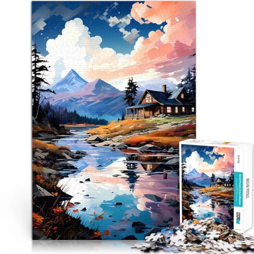 Teenager 1000-teiliges Puzzle Geschenke zum Suchbegriff: Herausfordernde Spiele Landschaftskunst Geschenkideen52x38cm von AITEXI