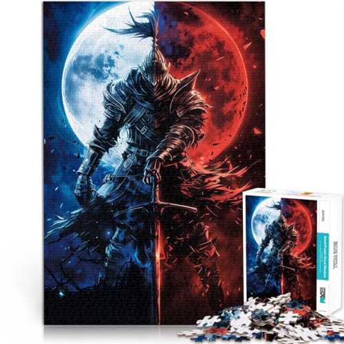 Teenager 1000-teiliges Puzzle Geschenke zum Suchbegriff: Herausfordernde Spiele Mondritter Lernspiel für Geburtstag, Weihnachten75x50cm von AITEXI