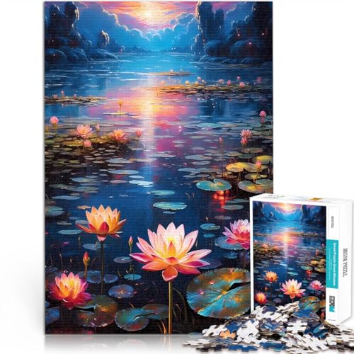 Teenager 2000-teiliges Puzzle Lernspiele DIY Spielzeug Lotusblume bei Sonnenuntergang Lernspiel für Geburtstag, Weihnachten70x100cm Teenager 2000-teiliges Puzzle Lernspiele DIY Spielzeug Lotusblume bei Sonnenuntergang Lernspiel für Geburtstag, Weihnachten70x100cm von AITEXI