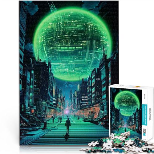 Teenager 1000-teiliges Puzzle Spielspielzeug Leben unter dem Schein der Kugel Einzigartige Geburtstags- und Geschenkideen52x38cm von AITEXI