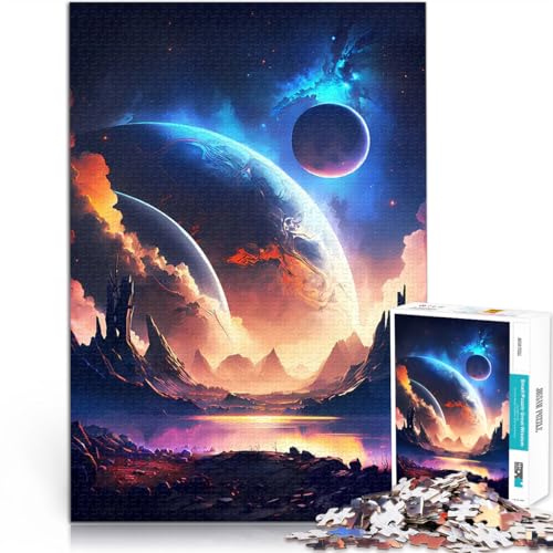 Teenager 1000-teiliges Puzzle Trainieren Sie Ihr Gehirn und Ihre Hände Morgendämmerung des Kosmos Lernspiel für Geburtstag, Weihnachten75x50cm Teenager 1000-teiliges Puzzle Trainieren Sie Ihr Gehirn und Ihre Hände Morgendämmerung des Kosmos Lernspiel für Geburtstag, Weihnachten75x50cm von AITEXI
