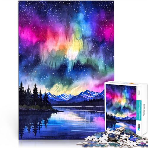 Teenager 2000-teiliges Puzzle für Lernspiel-Herausforderungsspielzeug Aurora Borealis Aquarell Lernspiel für Geburtstag, Weihnachten70x100cm Teenager 2000-teiliges Puzzle für Lernspiel-Herausforderungsspielzeug Aurora Borealis Aquarell Lernspiel für Geburtstag, Weihnachten70x100cm von AITEXI