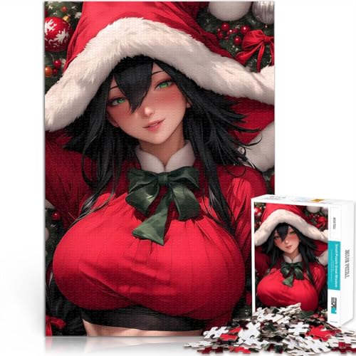 Teenager-Puzzle 1000 Teile Denkspiel Anime-Mädchen in Weihnachtsmütze Weihnachten denn eignet ganze Familie38x26cm Teenager-Puzzle 1000 Teile Denkspiel Anime-Mädchen in Weihnachtsmütze Weihnachten denn eignet ganze Familie38x26cm von AITEXI