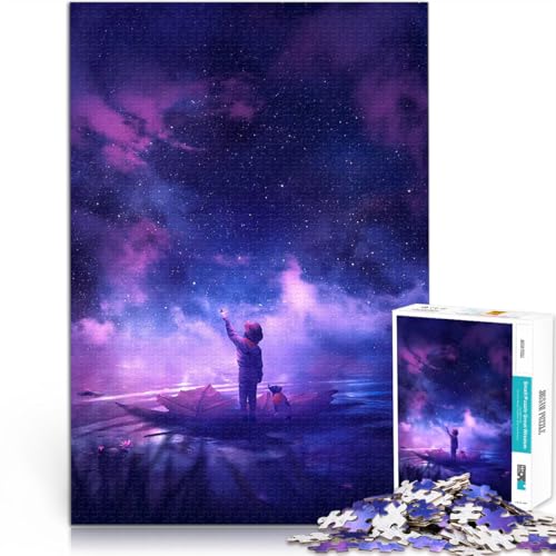 Teenager-Puzzle 1000 Teile Gehirnintelligenz-Herausforderung süchtig machendes Spielzeug REISENDER Heimdekoration70x100cm von AITEXI
