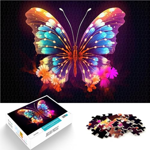 Teenager-Puzzle 1000 Teile Geschenke zum Suchbegriff: Herausfordernde Spiele Schmetterlingskunst Wichtelgeschenke70x100cm von AITEXI