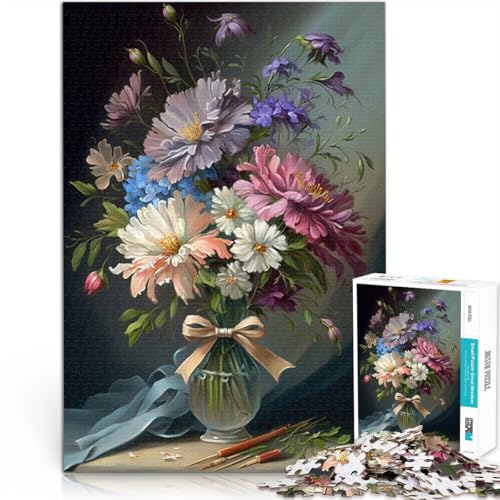 Teenager-Puzzle 1000 Teile Handgeschwindigkeitswettbewerb Blumenkunst-Serie Stil 5 Angebot als Geschenk für die ganze Familie75x50cm von AITEXI