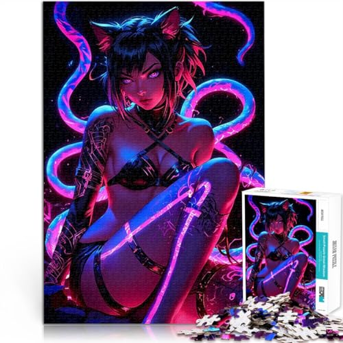Teenager-Puzzle 1000 Teile Handgeschwindigkeitswettbewerb Schönes Anime-Katzenmädchen Künstlersammlung, Bildende Kunst75x50cm Teenager-Puzzle 1000 Teile Handgeschwindigkeitswettbewerb Schönes Anime-Katzenmädchen Künstlersammlung, Bildende Kunst75x50cm von AITEXI