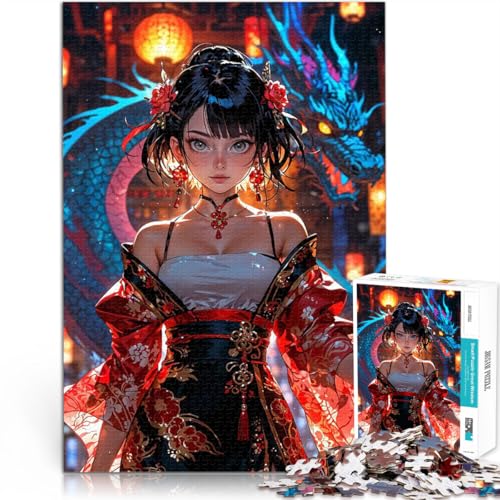 Teenager-Puzzle 2000 Teile Herausforderndes Spiel Netter chinesischer Mädchendrache Lernspiel für Geburtstag, Weihnachten70x100cm Teenager-Puzzle 2000 Teile Herausforderndes Spiel Netter chinesischer Mädchendrache Lernspiel für Geburtstag, Weihnachten70x100cm von AITEXI