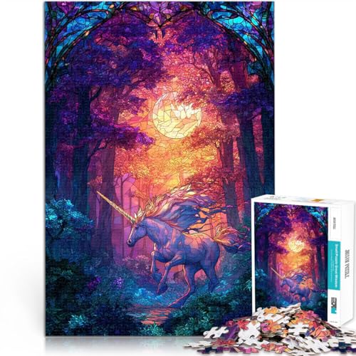 Teenager-Puzzle 1000 Teile Intellektuelles Spiel Einhorn im Zauberwald Lustige Aktivitäten für zu Hause, Geburtstagsgeschenk, Reisegeschenk,75x50cm Teenager-Puzzle 1000 Teile Intellektuelles Spiel Einhorn im Zauberwald Lustige Aktivitäten für zu Hause, Geburtstagsgeschenk, Reisegeschenk,75x50cm von AITEXI