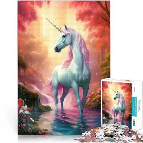 Teenager-Puzzle 1000 Teile Lernspiel-Herausforderungsspielzeug Einhorn-Fantasielandschaft Lernspiel für Geburtstag, Weihnachten52x38cm Teenager-Puzzle 1000 Teile Lernspiel-Herausforderungsspielzeug Einhorn-Fantasielandschaft Lernspiel für Geburtstag, Weihnachten52x38cm von AITEXI