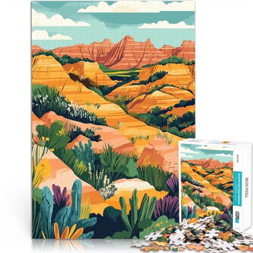 Teenager-Puzzle 1000 Teile Lernspielzeug Wüstenschluchtlandschaft Frühlingsillustration Verbessern Sie das Gedächtnis52x38cm Teenager-Puzzle 1000 Teile Lernspielzeug Wüstenschluchtlandschaft Frühlingsillustration Verbessern Sie das Gedächtnis52x38cm von AITEXI