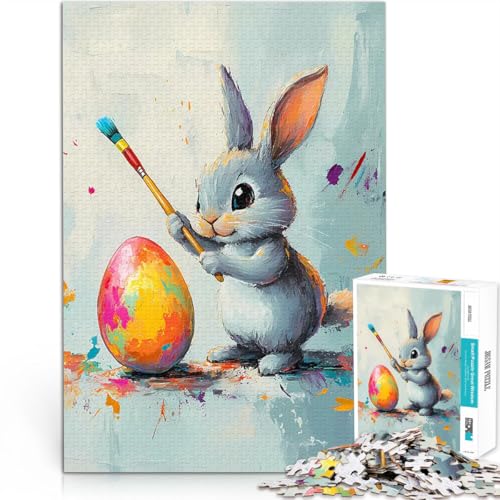 Teenager-Puzzle 1000 Teile Staycation: Zeit totschlagen Osterhasen-Maler Wanddekoration Einzigartige Geburtstags- und Weihnachtsgeschenke52x38cm Teenager-Puzzle 1000 Teile Staycation: Zeit totschlagen Osterhasen-Maler Wanddekoration Einzigartige Geburtstags- und Weihnachtsgeschenke52x38cm von AITEXI