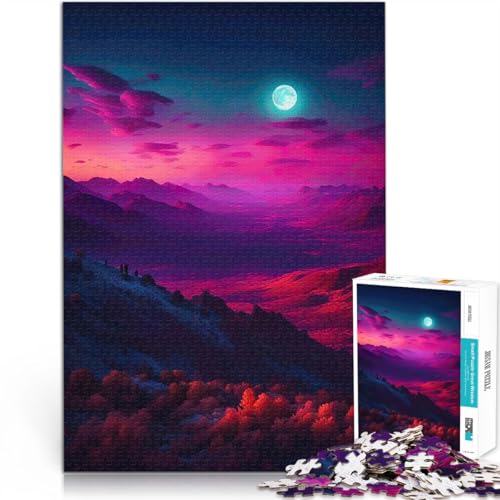 Teenager-Puzzle 1000 Teile Stressabbau-Spielzeug Sonnenuntergang in den Rosa Bergen Lernspiel für Geburtstag, Weihnachten38x26cm Teenager-Puzzle 1000 Teile Stressabbau-Spielzeug Sonnenuntergang in den Rosa Bergen Lernspiel für Geburtstag, Weihnachten38x26cm von AITEXI