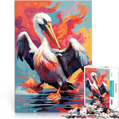 Teenager-Puzzles 1000 Teile Denkspiel Pelikan in Farbspritzern - Vivid Instincts denn eignet ganze Familie52x38cm Teenager-Puzzles 1000 Teile Denkspiel Pelikan in Farbspritzern - Vivid Instincts denn eignet ganze Familie52x38cm von AITEXI