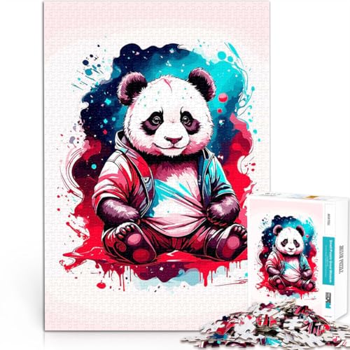 Teenager-Puzzles 1000 Teile Gehirnintelligenz-Herausforderung süchtig machendes Spielzeug Süßer Panda EIN Kunstwerk52x38cm Teenager-Puzzles 1000 Teile Gehirnintelligenz-Herausforderung süchtig machendes Spielzeug Süßer Panda EIN Kunstwerk52x38cm von AITEXI