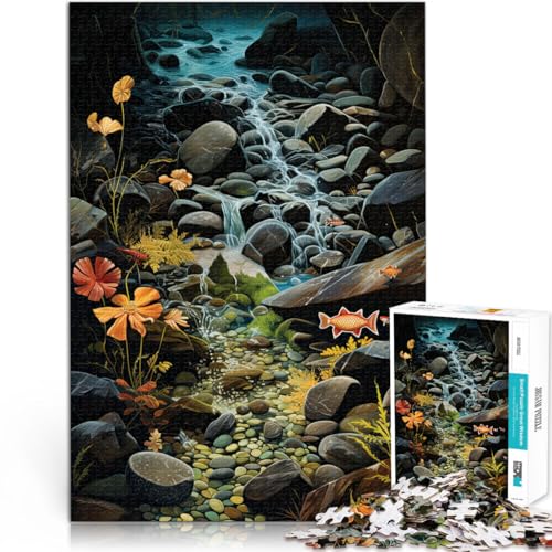 Teenager-Puzzles 2000 Teile Herausforderndes Spiel Flusslandschaftskunst eignet ganze Familie70x100cm von AITEXI