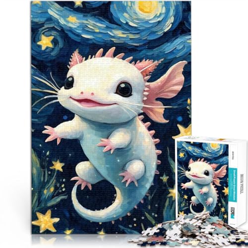 Teenager-Puzzles 1000 Teile Intellektuelles Spiel Axoloti in der Sternennacht denn eignet ganze Familie70x100cm von AITEXI