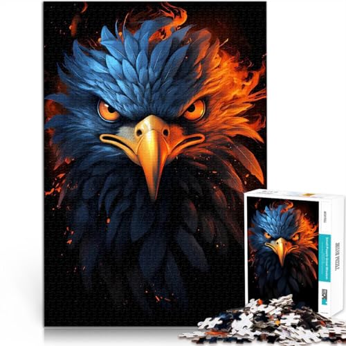 Teenager-Puzzles 1000 Teile Spiele Spielzeug Geschenk American Eagle Pride Feuer denn eignet ganze Familie52x38cm von AITEXI