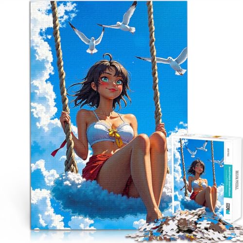 Teenager-Puzzles 1000 Teile Stressabbau – Staycation – Zeit totschlagen Anime-Mädchen auf Schaukel Wunschliste mit dem Weihnachtsmann38x26cm Teenager-Puzzles 1000 Teile Stressabbau – Staycation – Zeit totschlagen Anime-Mädchen auf Schaukel Wunschliste mit dem Weihnachtsmann38x26cm von AITEXI