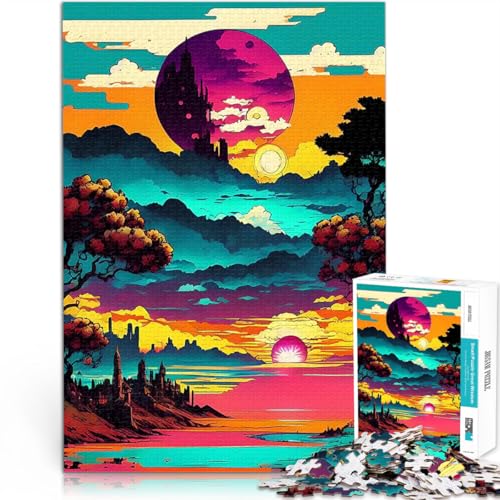 Teenager-Puzzles 1000 Teile Stressabbau – Staycation – Zeit totschlagen Farbenprächtiger Sonnenuntergang Geschenk zum Geburtstag38x26cm Teenager-Puzzles 1000 Teile Stressabbau – Staycation – Zeit totschlagen Farbenprächtiger Sonnenuntergang Geschenk zum Geburtstag38x26cm von AITEXI