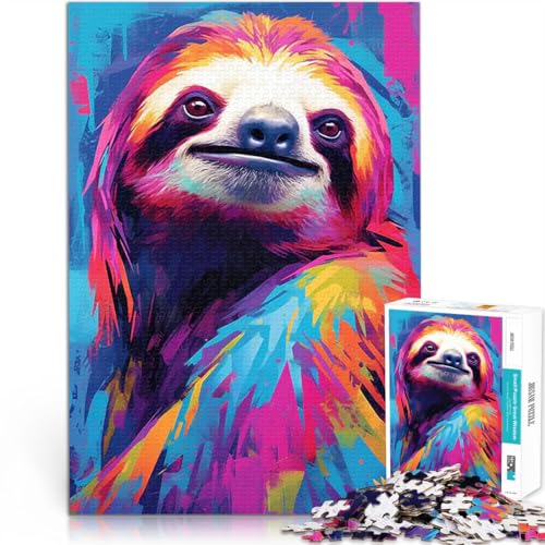 Teenager-Puzzles 1000 Teile Stressabbau – Staycation – Zeit totschlagen Faultier Wanddekoration Einzigartige Geburtstags- und Weihnachtsgeschenke38x26cm Teenager-Puzzles 1000 Teile Stressabbau – Staycation – Zeit totschlagen Faultier Wanddekoration Einzigartige Geburtstags- und Weihnachtsgeschenke38x26cm von AITEXI