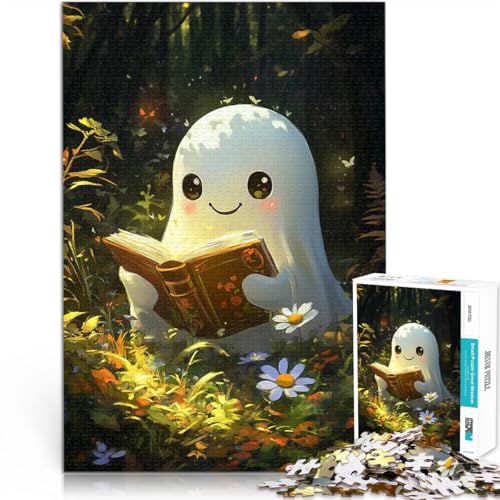 Teenager-Puzzles 1000 Teile Trainieren Sie Ihr Gehirn und Ihre Hände Süße Geisterlesung Geburtstagsgeschenk, Geschenke, Wandkunst52x38cm von AITEXI