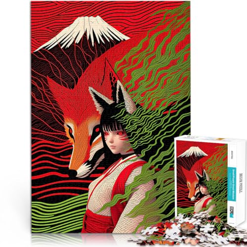 Teenager-Puzzles 1000 Teile pädagogische Herausforderung Kitsune Spirit mit dem Berg Fuji Verbessern Sie das Gedächtnis38x26cm Teenager-Puzzles 1000 Teile pädagogische Herausforderung Kitsune Spirit mit dem Berg Fuji Verbessern Sie das Gedächtnis38x26cm von AITEXI