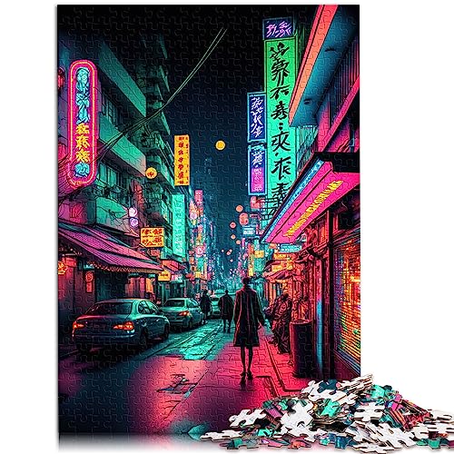 Tokyo Neon 1000-teiliges Puzzle für Erwachsene, 100% recycelter Karton, Familienspiele, Weihnachts- und Geburtstagsgeschenke, 26 x 38 cm Tokyo Neon 1000-teiliges Puzzle für Erwachsene, 100% recycelter Karton, Familienspiele, Weihnachts- und Geburtstagsgeschenke, 26 x 38 cm von AITEXI