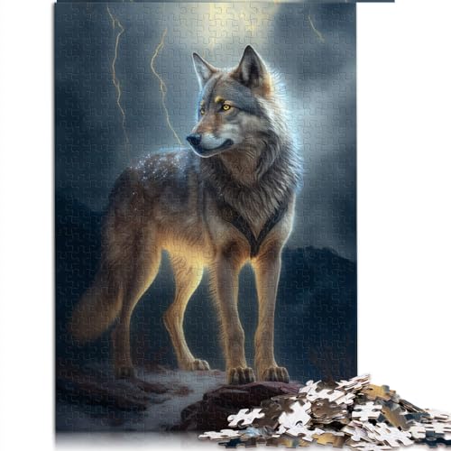 Wolf 1000-teiliges Puzzle für Erwachsene und Kinder, recycelter Karton, Stressabbau, schwierige Herausforderung, 10,27 x 14,96 Zoll Wolf 1000-teiliges Puzzle für Erwachsene und Kinder, recycelter Karton, Stressabbau, schwierige Herausforderung, 10,27 x 14,96 Zoll von AITEXI
